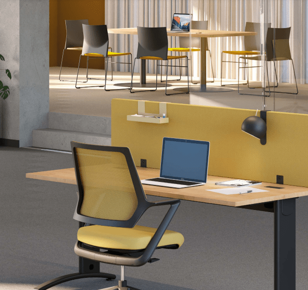 Bureau open space modulaire et fonctionnel - pieds fixes ou réglables - ÉLISE+ Columbia_1