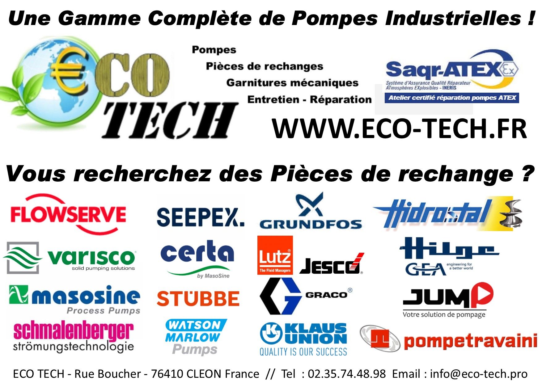 Garniture mécanique cartouche Flowserve - solutions d'étanchéité pour pompes et turbomachines - réparation et service ECO-TECH_1