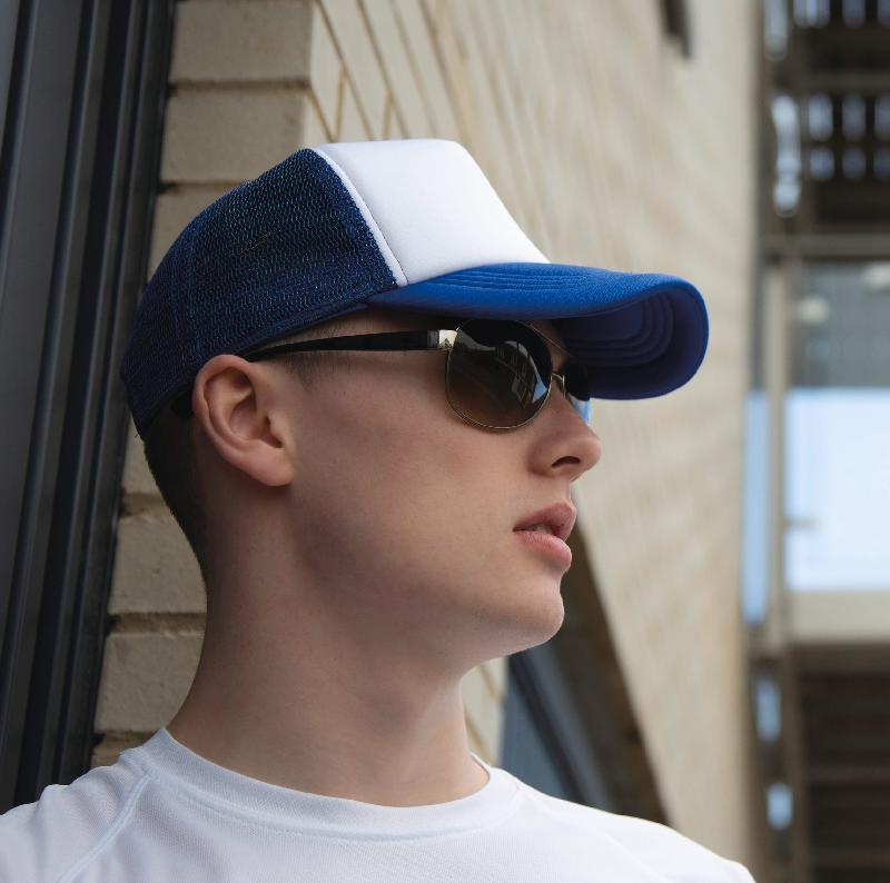 Casquette trucker DETROIT - Réf: RC089X - 100% polyester, 5 panneaux, ajustable Snapback_1