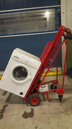 Chariot de manutention avec élévation - Pour gros électroménager - Charge maximale 120kg - Treuil électrique et sangle en nylon_1