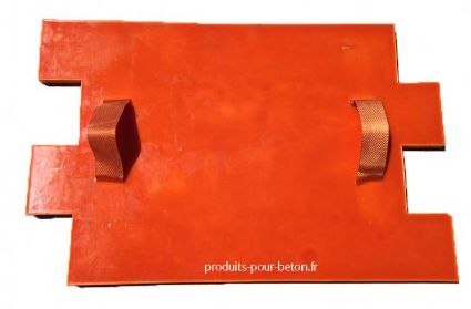 Châtelaine - 1R Moule de marquage pour béton empreinte - Effet pavage droit - Dimensions 64x43 cm avec options rigides et souples - PPB_1