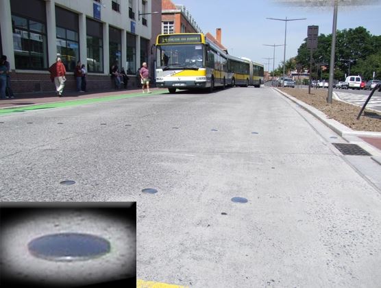 Clou urbain avec tête en inox massif - à sceller pour voiries grand trafic - ORCA - diamètres 100 à 150 mm_2