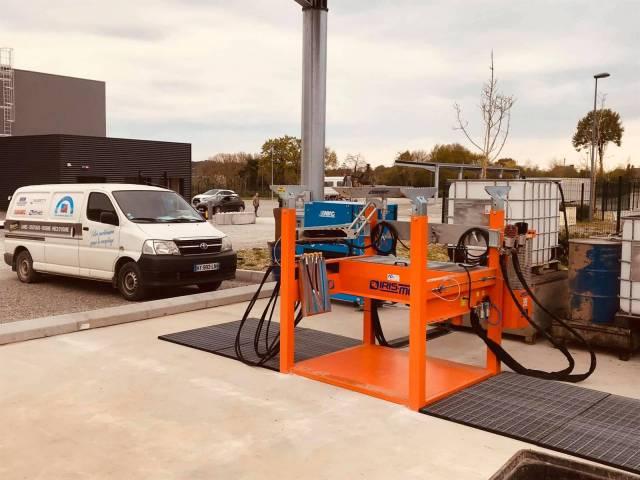 Îlot de dépollution VHU Iris Mec - IBQ 4T avec système de récupération des fluides et huiles_1