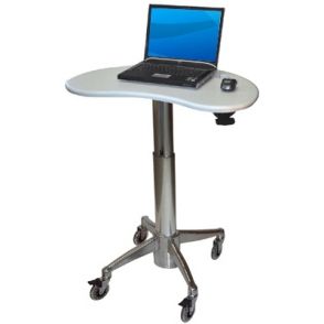 Laptop Kidney Cart H Class - Chariot informatique médical réglable en hauteur - Ergonoflex - 15,87 kg_1