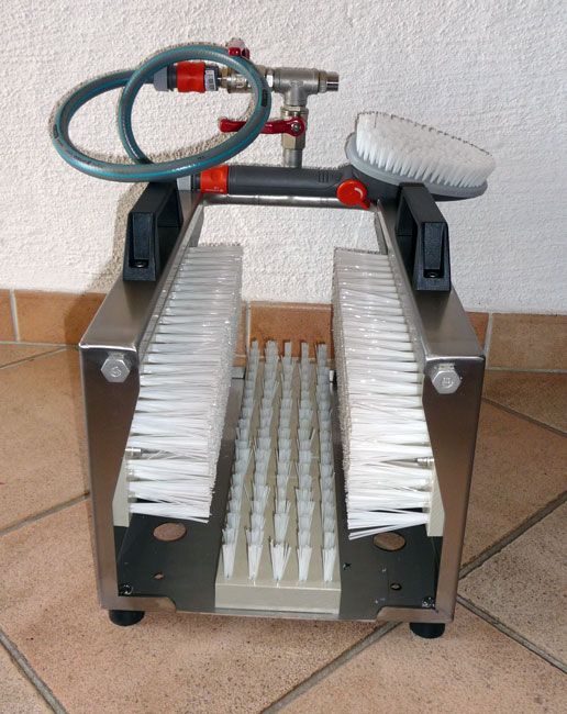Lave-bottes pour le transport - compact, mobile et robuste en acier inoxydable_1