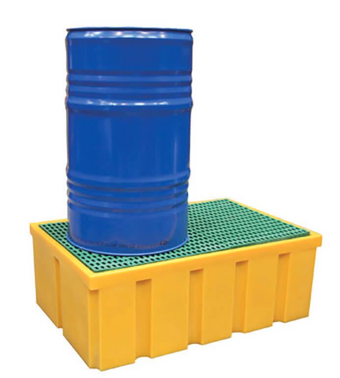 Plateforme de rétention 200 litres plastique avec caillebotis polypropylène_1