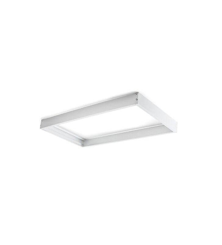 Caisson de saillie 30x60cm en aluminium blanc - réf kitsai306 - pour panneaux LED_1