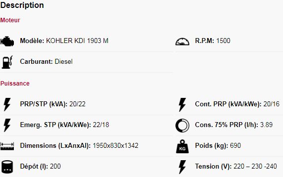 Gen22KC-IN-M - Groupe électrogène industriel Genesal Energy - Monophasé - 20/22 kVA - Statique insonorisé_1