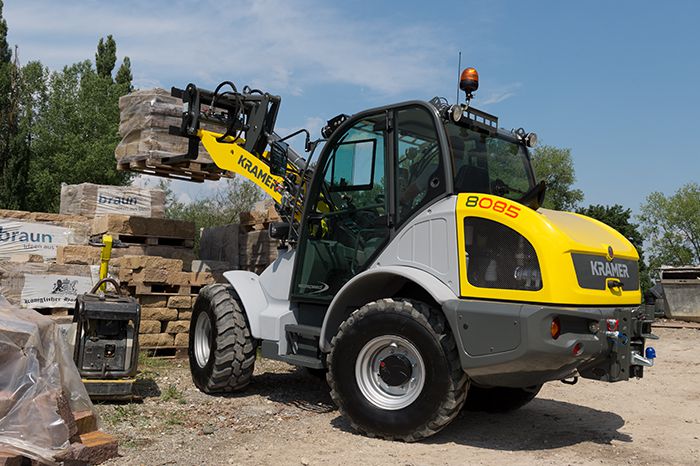 Mini-chargeuse 4,7t Kramer 8085 - Transmission ecospeed, cinématique parallèle, cabine spacieuse_1