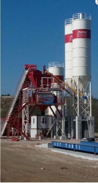 Promax S130 Centrale à béton fixe - 120 m³/h - Mélangeur Twin Shaft/Single Shaft - Capacité 4500 L - Puissance 2x55 kW_1