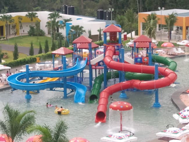 Structure de jeux aquatiques - ARWAPS6 - personnalisable avec toboggans jusqu'à 4,8 m_1