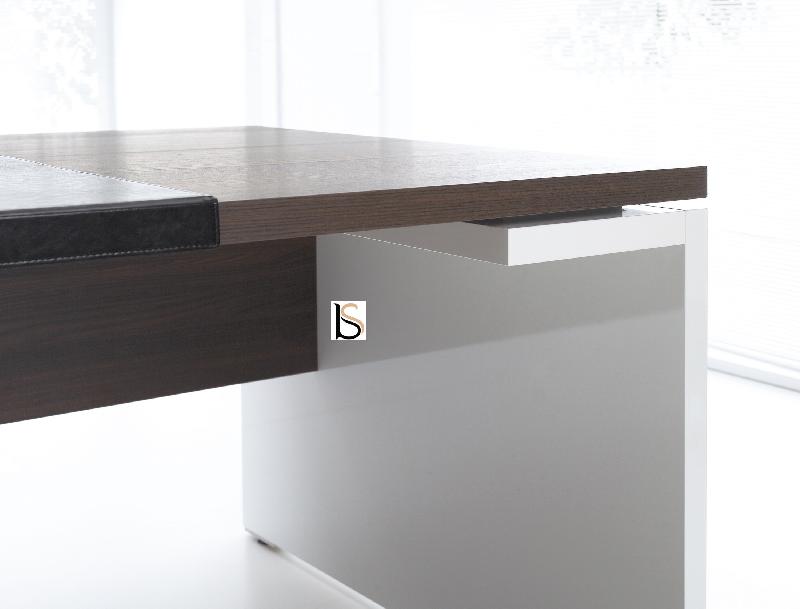 Bureau de direction avec retour Mito - MDD. - 180, Gauche, Sycomore clair_1