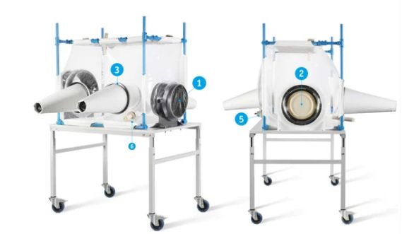 Équipement de confinement flexible et étanche pour applications pharmaceutiques