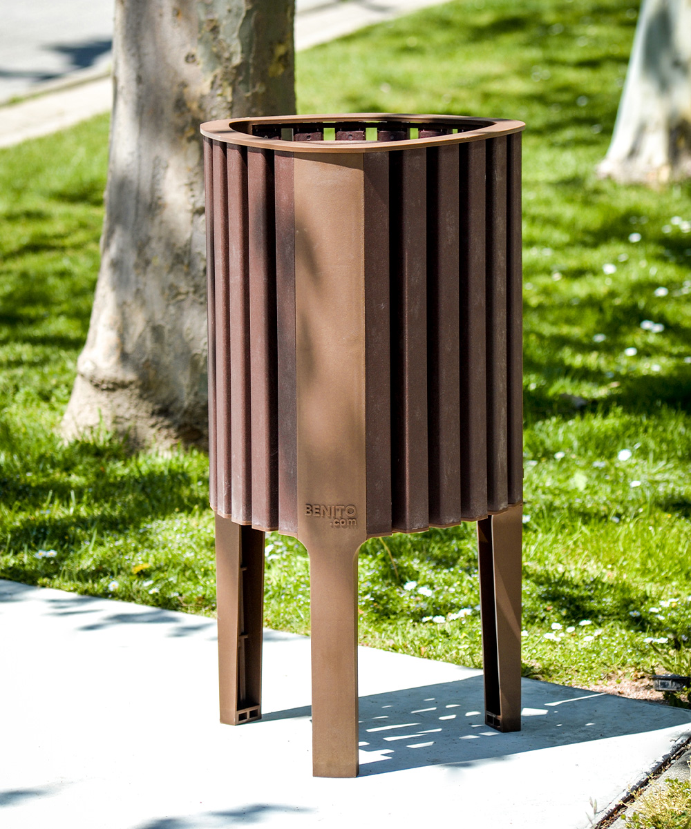 Poubelle publique Argo Eco PA663 - Design durable en polymère recyclé_1