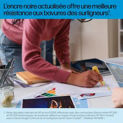 308 Pack de 2 cartouches dencre authentiques Noir/Trois couleurs_1