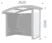 Abri bus MBAV002 - structure en bois - bardage en bois - banc assis-debout - pin sylvestre classe IV - garantie 10 ans_1