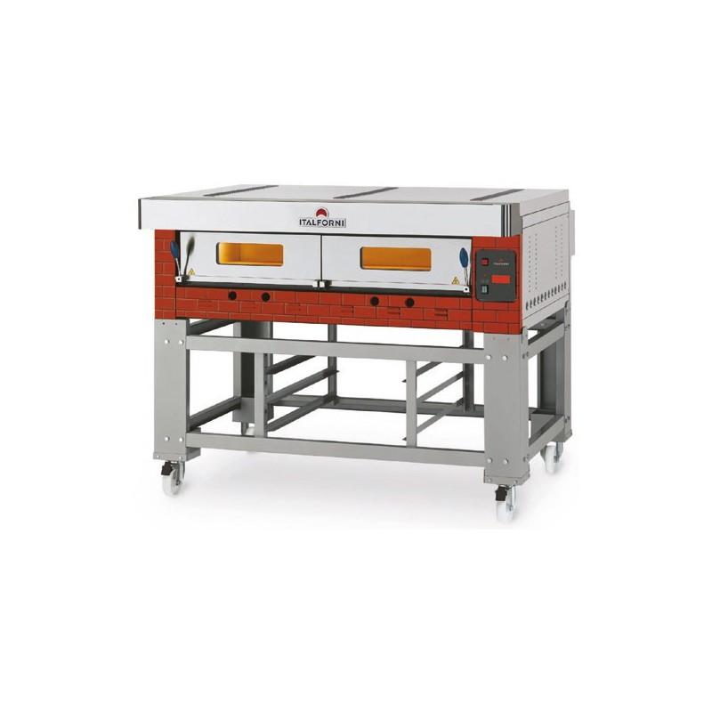Four à pizza 12 pizzas Ø30cm L1600 Gamme ECO GAZ Italforni Furnotel_1