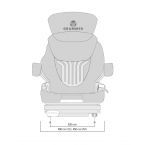 Siège de tracteur - Grammer AG - Primo T Professional M PVC - Course de la suspension : 110 mm - 53006_1