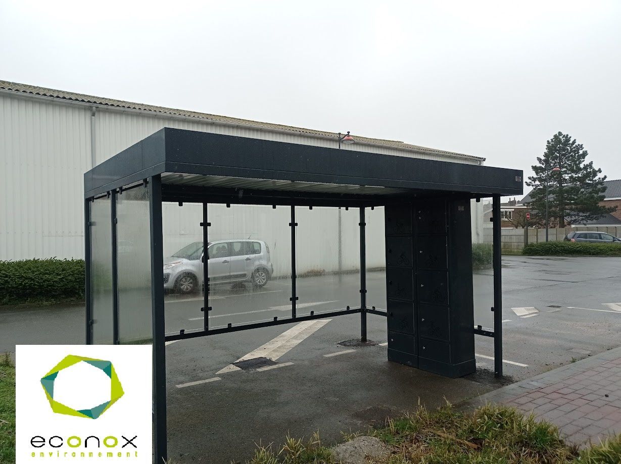 Abris Ecovelo - Locaux vélos ou deux roues standards ou sur mesure en acier galvanisé peint ou métal déployé_1