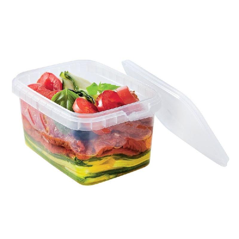 Barquette transparente avec couvercle inviolable 425cc 12x8,8x6,9cm - par 368_1