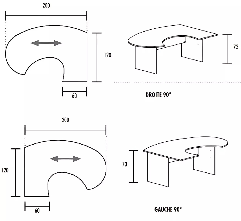 Bureau d'angle compact pied panneau So Vigo_1