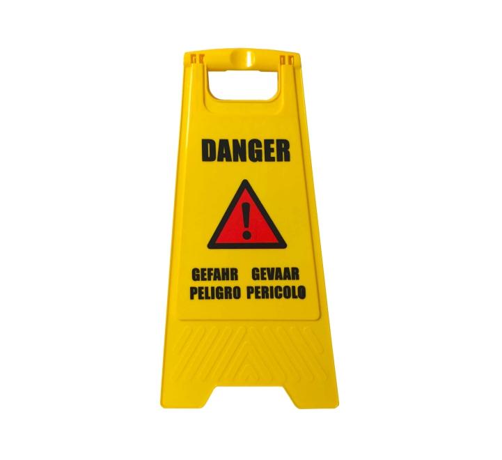Chevalet de signalisation en plastique - Dimensions 60cm x 30,5cm - Yellow_1