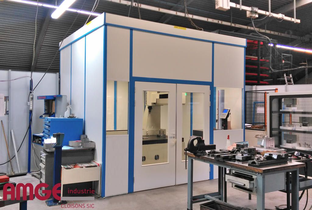 Cloison d'atelier modulaire PRIMA - gamme mélaminé, amovible et économique_1