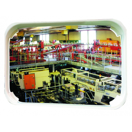 Miroir multi-usages - cadre blanc - contrôle 2 directions - vision 90° - différents modèles disponibles_1