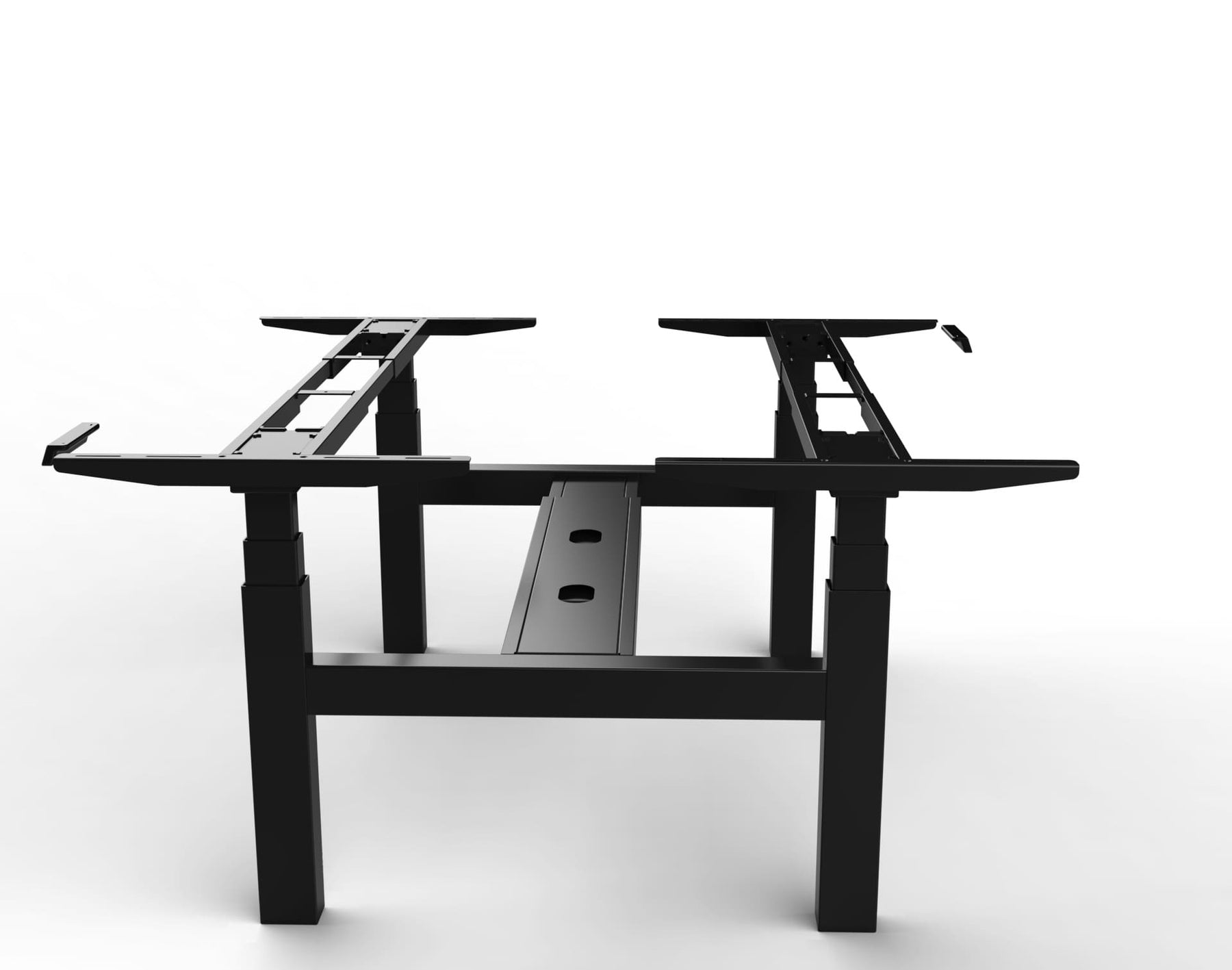 Piètement motorisé DUODESK - pour open space ou bureaux partagés - hauteur réglable 65 à 130 cm - 4 moteurs_1