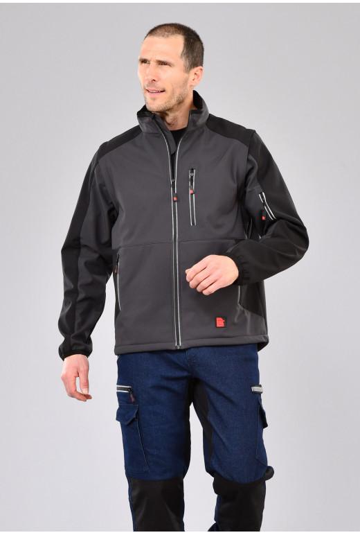 Softshell manches amovibles Batiwork réf. 840*SFR - multipoches, tissu stretch, coupe ajustée_1
