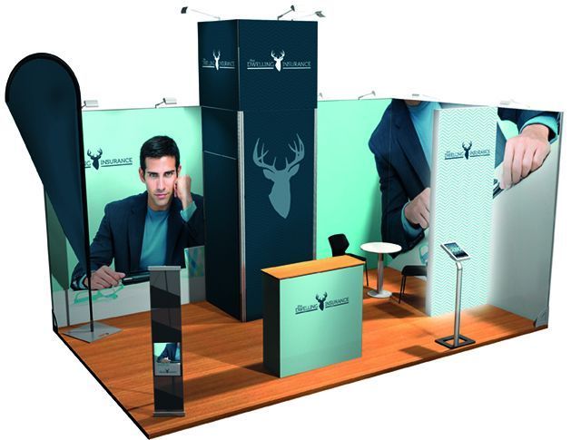 Stand modulaire - solutions évolutives pour salons et expositions - 9m² à 18m² avec accessoires personnalisables_1