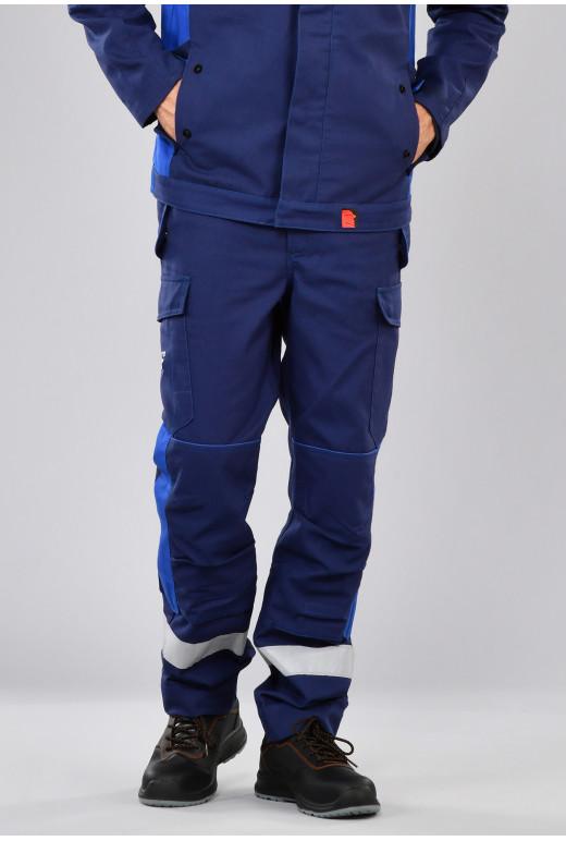 Pantalon multirisques ATEX Plus - Réf. 606*ATX - Bandes ignifuges, multipoches et genouillères certifiées EN 14404_1