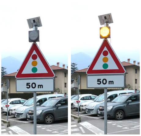 Renfort lumineux pour panneau police_1