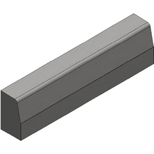 Bordure T1 béton classe U - longueur 1m - gris naturel - non franchissable - pour voiries urbaines_1