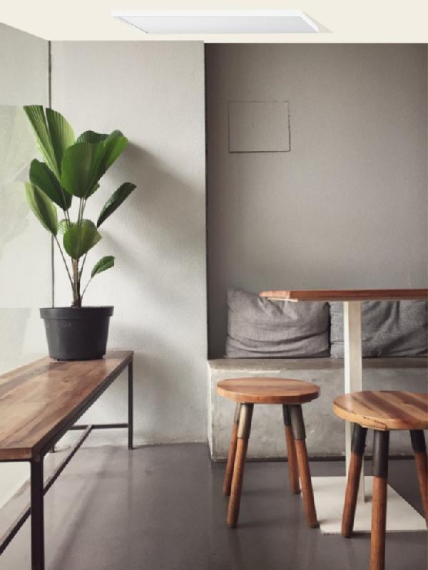 Cadre pour dalle LED - Kit de montage en saillie pour dalles 1200x300 - Finition blanche_1