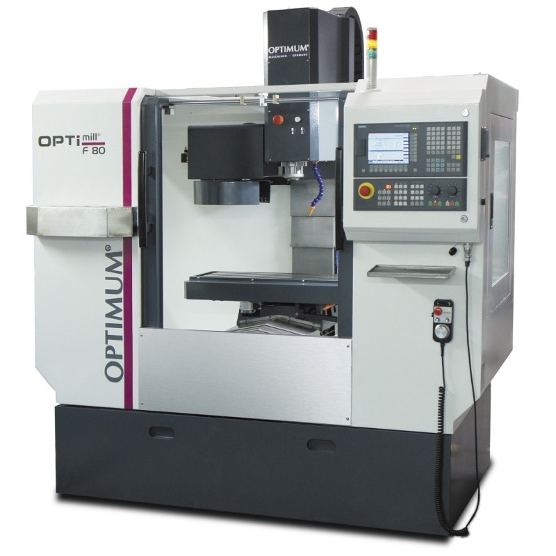 Centre d'usinage Optimum F 80 - 3501085 - Commande SIEMENS Sinumerik 808D Advanced - Changeur 10 outils_1