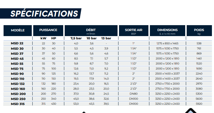 Compresseur à vis lubrifiée entraînement direct - mac 3 - msd_1