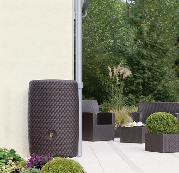 Cuve murale Sunda Moka - 300L - Récupérateur d'eau de pluie design et pratique_1