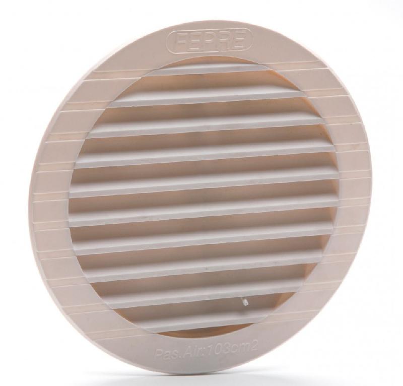 Grille d'aération ABS naturel - Diamètre 19 cm - Réglable et anti-insectes_1