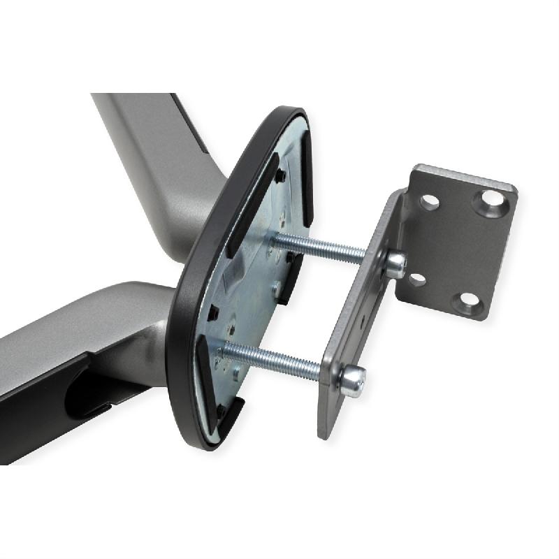 STANDARD Support moniteur avec bras double, Ressort mécanique, 17–32 pouces, max. 2x 10 kg, noir_1