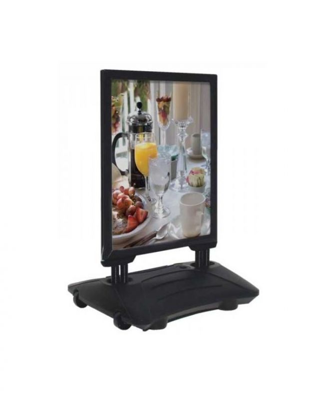 Stop trottoirs - p&p - avec encadrement aluminium anodisé - a0 blcka0_1