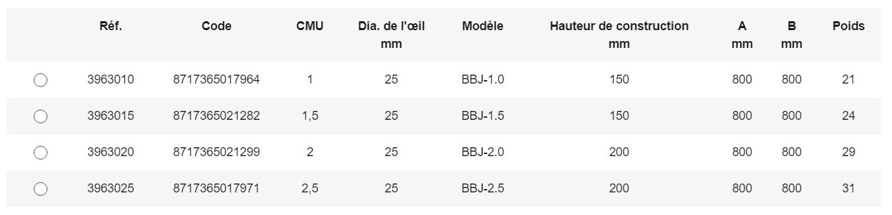 Type BBJ - Palonnier à croix Rema - Équipé de 4 crochets à linguets, finition orange RAL2004_1