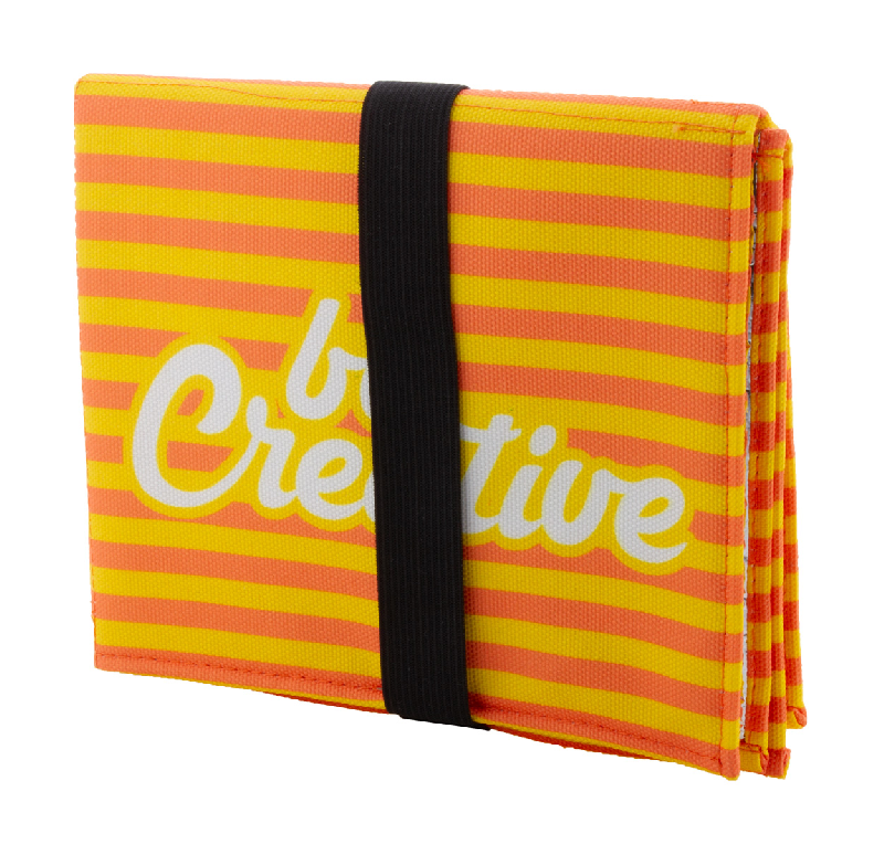 Coussin de stade pliable sur mesure - Polyester 600D RPET avec fond isolant en aluminium_1