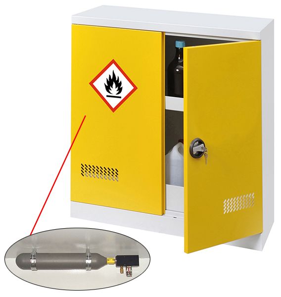 Armoire de sécurité avec extincteur automatique - stockage 300l - inflammable_1