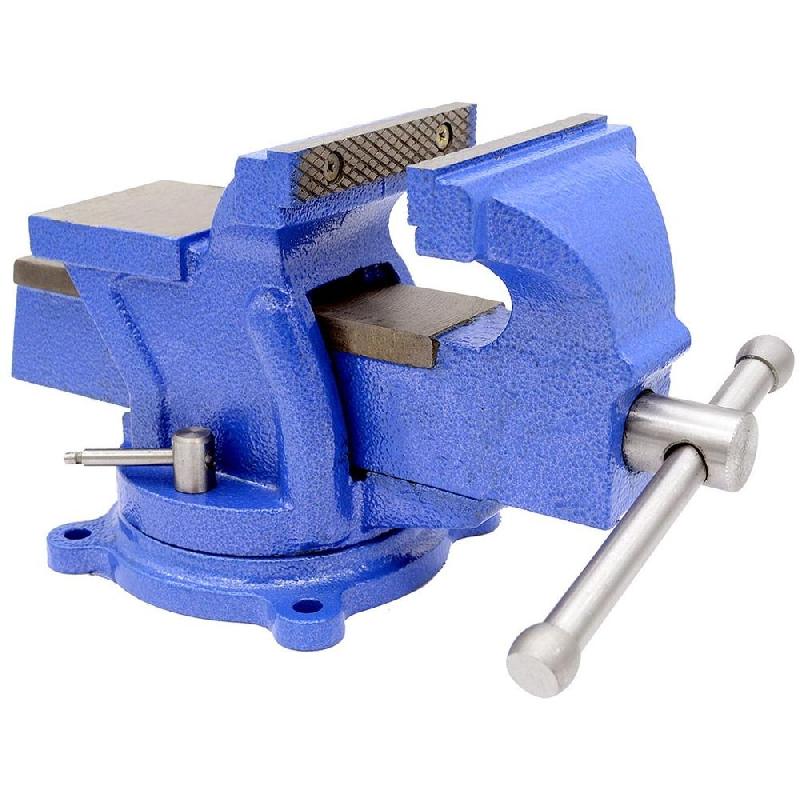 Etau d'établi avec base tournante - 125 mm - étau lourd pour bricolage_1