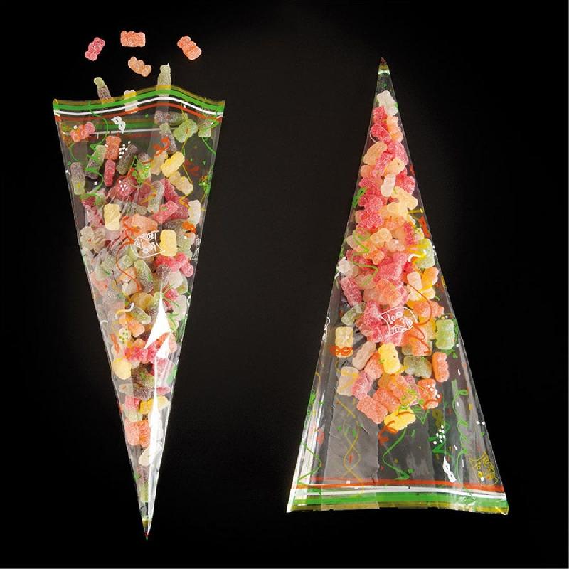 Sachet triangulaire polypropylène transparent 20x39,5cm - par 100_1