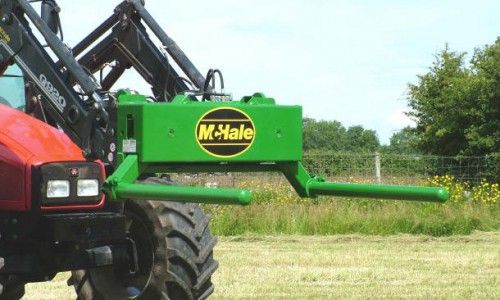 691bh - pince pic-balles rondes - mc hale - longueur des bras : 1,19 m - capacité de levage : 1100 kg_1