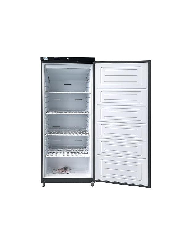 Armoire réfrigérée noire positive 600 litres - 1 porte pleine - Classe énergétique B - Référence AE601PB_1