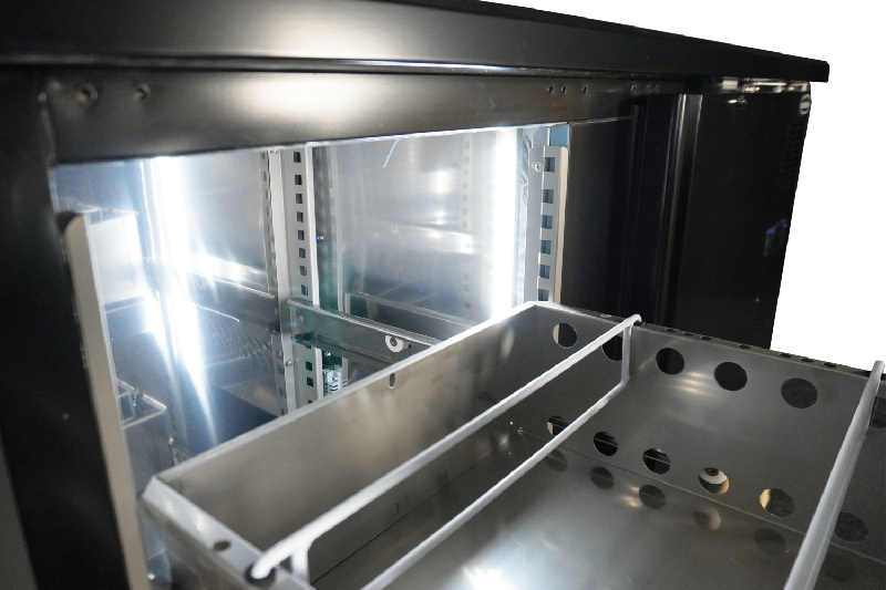 Arrière bar réfrigérée noir 6 tiroirs l2002mm 7450.0323 COMBISTEEL_1