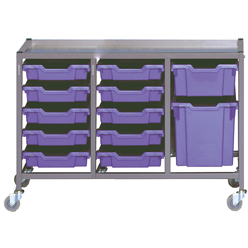 Chariot Gratnell's triple colonne H = 850 mm - Réf CGSTC-1 - BIOLAB - Système de rangement modulaire pour laboratoire_1